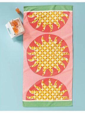 Colorful Sunburst Design Cotton Sun Beach Towel By Room Essentials 34" X 64"